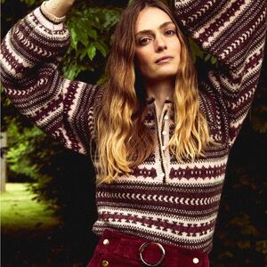 MILLE PAULINA PULLOVER IN CAFÉ DE OLLAl SWEATER🍒 S